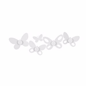 Picture of Arti e mestieri butterfly wall hook white colour
