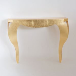 Arti e mestieri chippendale console gold classical-contempory design