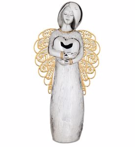 Picture of Statuetta angelo argento oro soprammobile promozione fine scorte