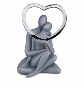 Picture of Statuetta moderna grigio regalo matrimonio innamorati