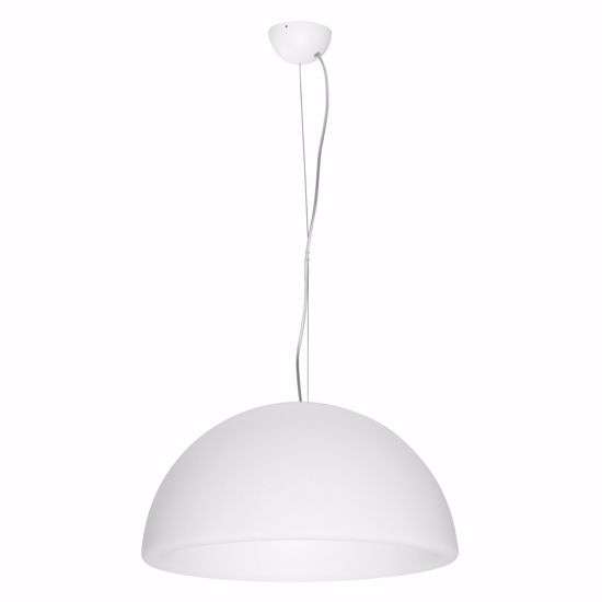 White dome suspension ø75 translucent polyethylene