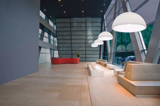 Picture of White dome suspension ø75 translucent polyethylene