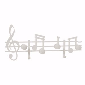 Picture of Appendiabiti da parete promozione fine scorte fp bianco note musicali