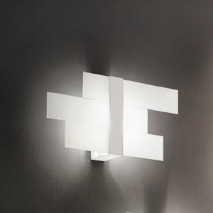 Linea light triad modern ceiling lamp 48x25 white