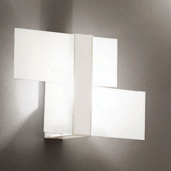 Picture of Linea light triad modern ceiling lamp 35x22 white