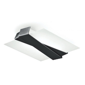 Picture of Linea light zig zag ceiling lamp black small