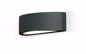 Picture of Promoingross lente wall light modern  grey anthracite curved lamp for outdoor lighting