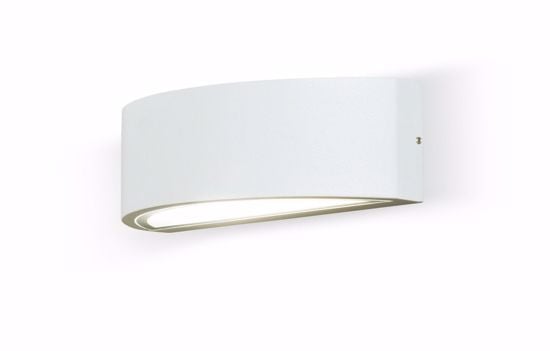 Picture of Modern wall light white curved lamp for outdoor and terraces 