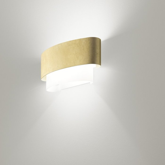 Picture of Linea light matrioska wall lamp 40cm gold leaf