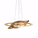 Marchetti afelio s60 gold suspension led gold leaf 