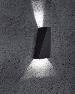 Picture of Applique design moderna nero fasci di luce a parete decorativi