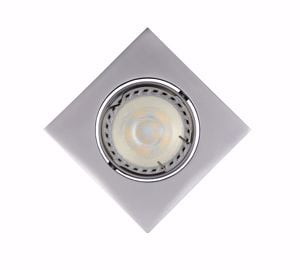 Picture of Grey recessed spotlight for false ceiling adjustable squared shape and modern design