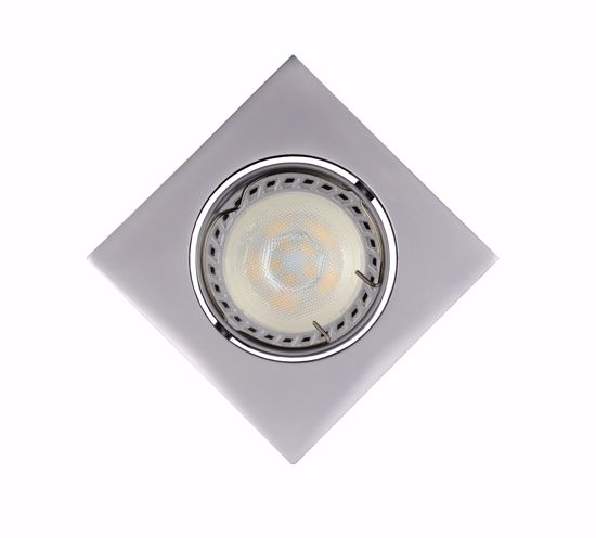 Grey recessed spotlight for false ceiling adjustable squared shape and modern design