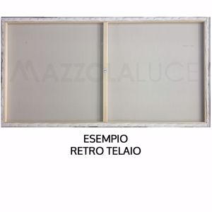 Picture of Quadro astratto moderno 3d onde d''oro per soggiorno stampa su tela 100x100