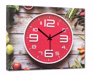 Picture of Quadro orologio da parete moderno per cucina 50x40cm