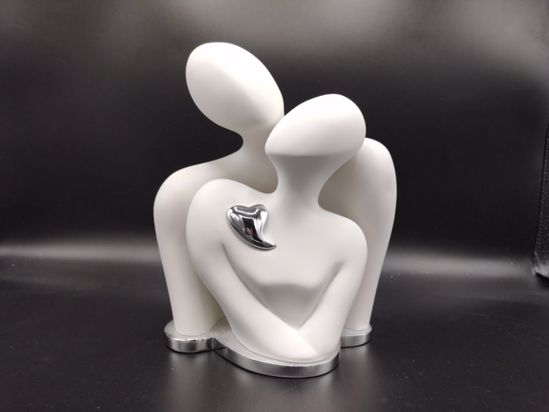 Picture of Memory sculpture lovers white 21cm