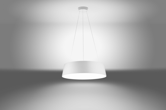 Ma&de oxygen led suspension light ø56cm modern design white lampshade