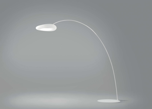 Ma&de mr. magoo arched floor lamp led light ø52cm  white polyethylene