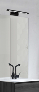Picture of Applique nero per specchio da bagno ip44 moderna 4000k luce naturale 45cm