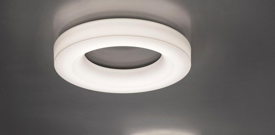 Picture of Ma&de saturn p led ceiling light 98w ø115cm original design white polyethylene