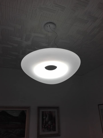 Ma&de mr. magoo minimal suspension led light ø52cm white pmma