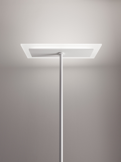 Picture of Linea light dublight led floor lamp satin white 29w 182cm