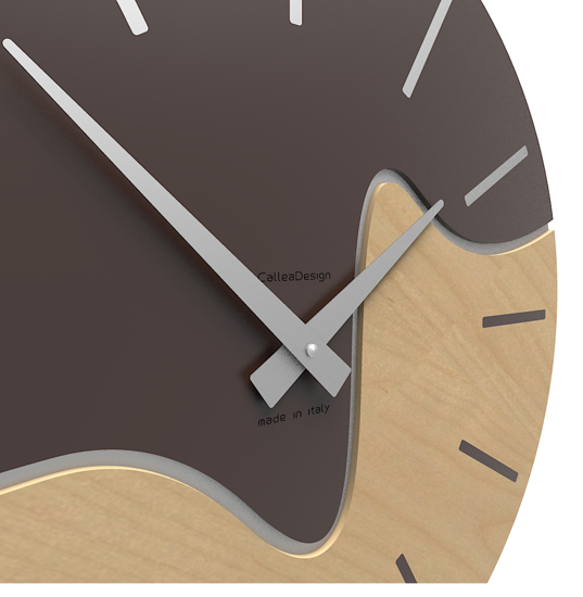 Picture of Callea design modern wall clock oliver chocolate