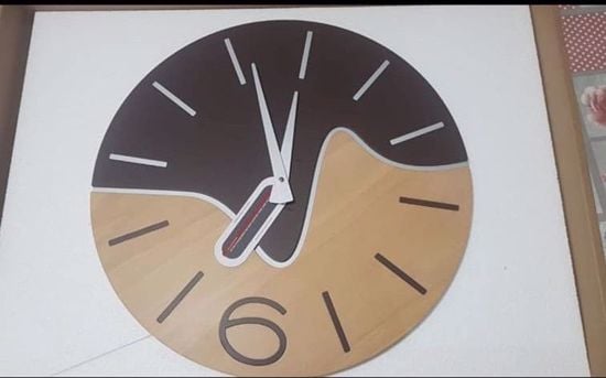 Picture of Callea design modern wall clock oliver chocolate