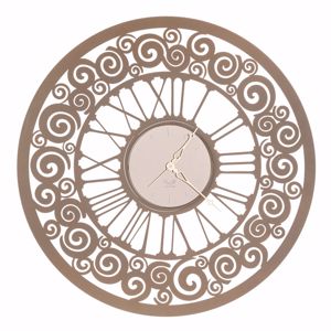 Picture of Grande orologio da parete tondo 70cm bronzo spirali