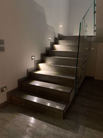 Picture of recessed LED footpath 3w 3000k dark grey IP65 for 503 electric box