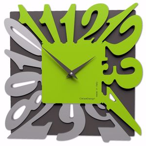 Picture of Dalilah callea design orologio a parete moderno quadrato verde