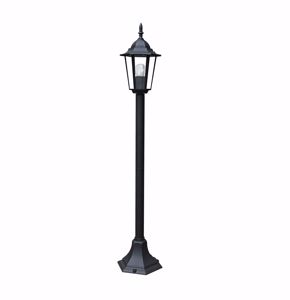 Picture of Lampione lanterna nera illuminazione da giardino per esterno ip44 105cm
