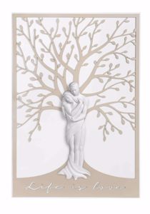 Picture of Capezzale love innamorati capoletto 48x70 nocciola albero della vita verticale