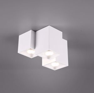 Plafoniera cubi metallo da soffitto 3 luci moderna