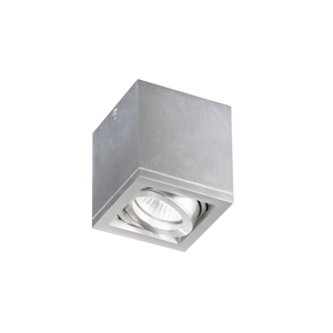 Faretto led grigio cubo da soffitto orientabile gu10