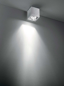 Picture of Faretto cubo da soffitto orientabile gu10 led metallo alluminio