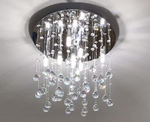 Picture of Ideal lux moonlight ceiling lamp crystal sphere pl8 chrome