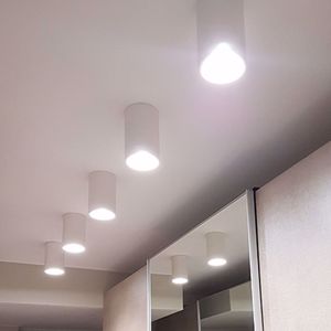 Isyluce ceiling round spotlight h14 white gypsum paintable