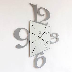 Arti e mestieri big prospettiva wall clock ø100 aluminium