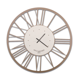 Arti e mestieri great big wall clock ø120 beige