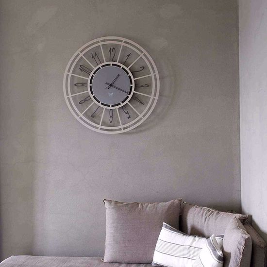 Picture of Arti e mestieri top big wall clock ø88 hazel colour