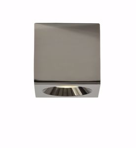 Picture of Faretto da esterno soffitto cubo ip54 metallo cromo lucido