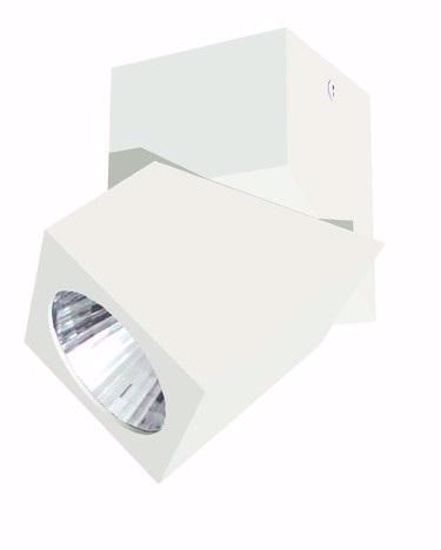 Picture of Sikrea led square/30 adjustable spotlight white 10w 3000k driv incl