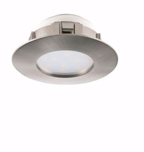 Picture of Led recessed spotlight for bathroom false ceiling ip44 6w 3000k nickel finish