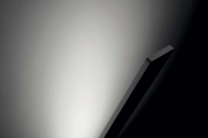 Picture of Applique led moderna da parete nera stilnovo lama