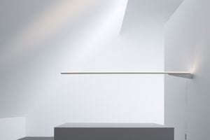 Linea light ma&de xilema adjustable white wall lamp led 184cm