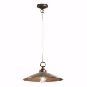 Picture of Gibas rua cm24 rustic pendant lamp in metal fabric wire