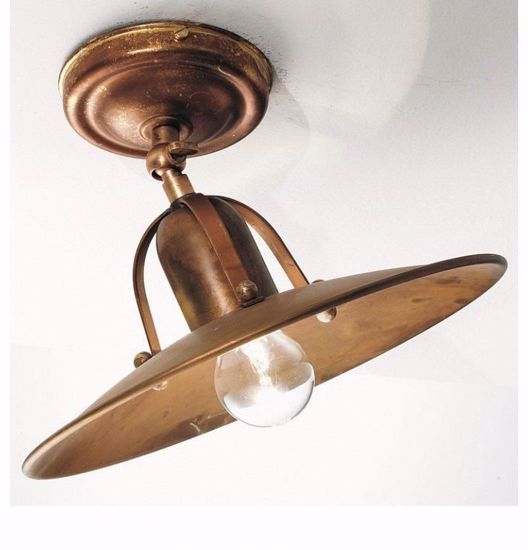 Picture of Gibas osteria cm24 rustic ceiling lam in oxidized brass