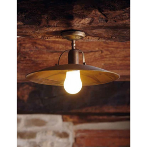 Picture of Gibas osteria cm24 rustic ceiling lam in oxidized brass