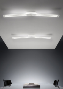 Linea light ma&de lama white ceiling lamp led